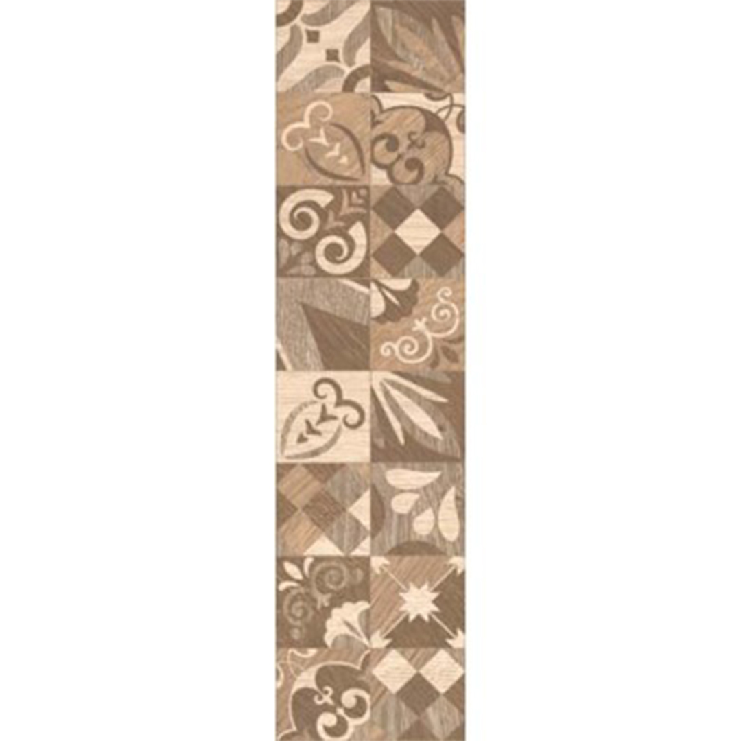 Porcelain tiles Alpino decor brown 15.5x60.5 – KAI 11.4.49.0355